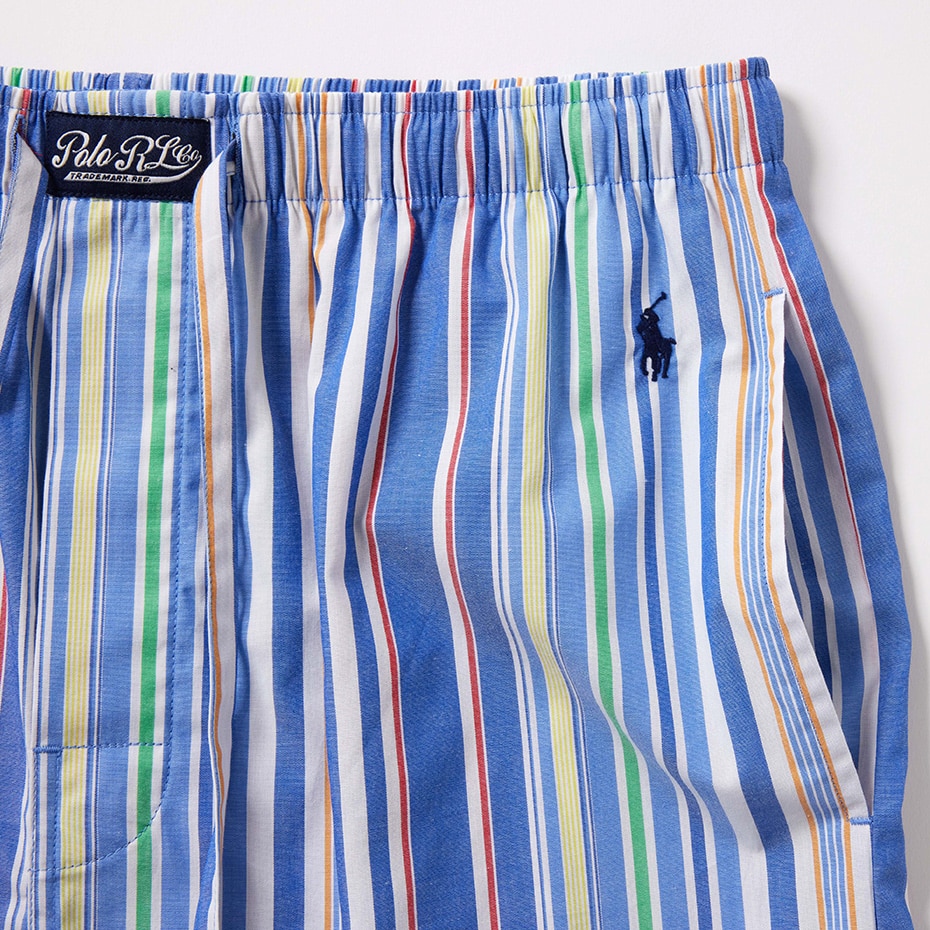 スリープショートパンツ シャンタムストライプ ブルー | ポロ ラルフ