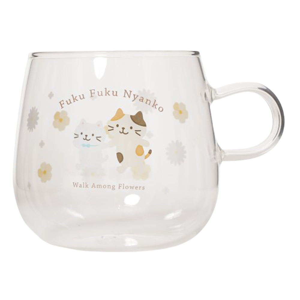 ふくふくにゃんこ 耐熱ガラスマグ – HAPiNS online shop