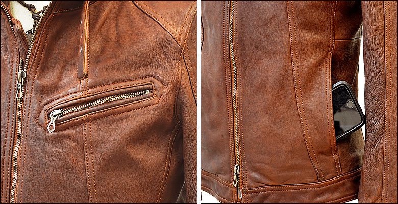 オイルレザー 革ジャン レザージャケット シングル ライダース