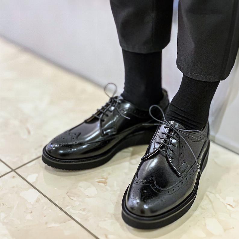 ウィングチップポストマンタイプシューズ #710P（010710PM）|men