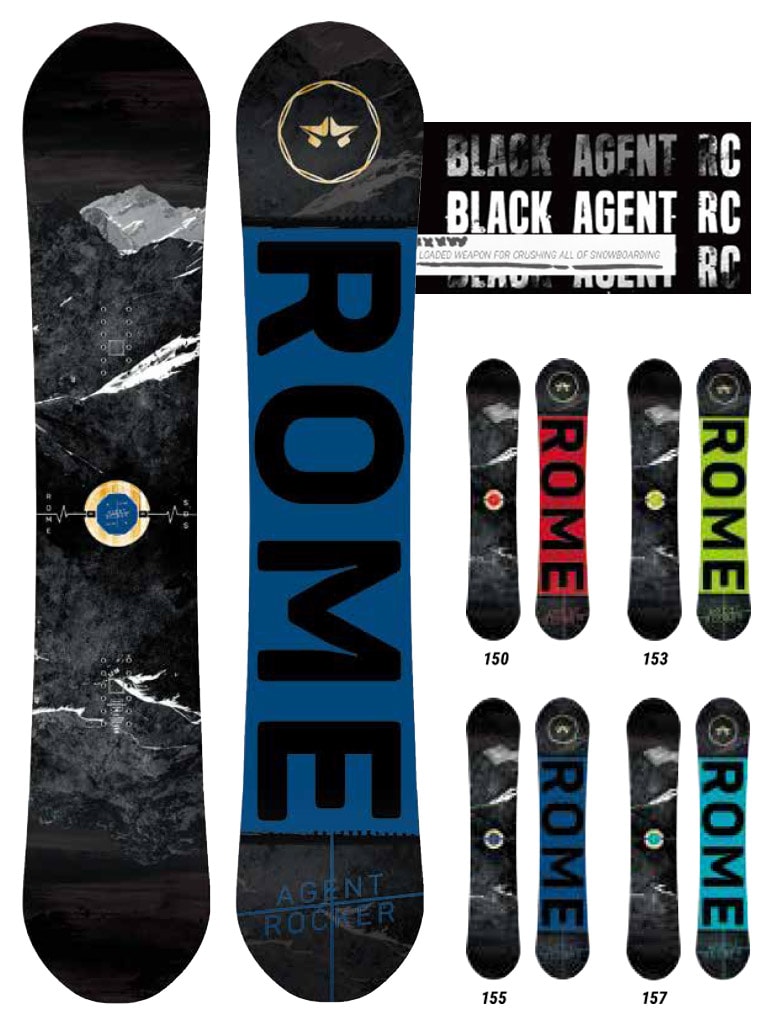 17-18 レイトモデルBLACK AGENT RCがリリース | Rome Snowboards 公式