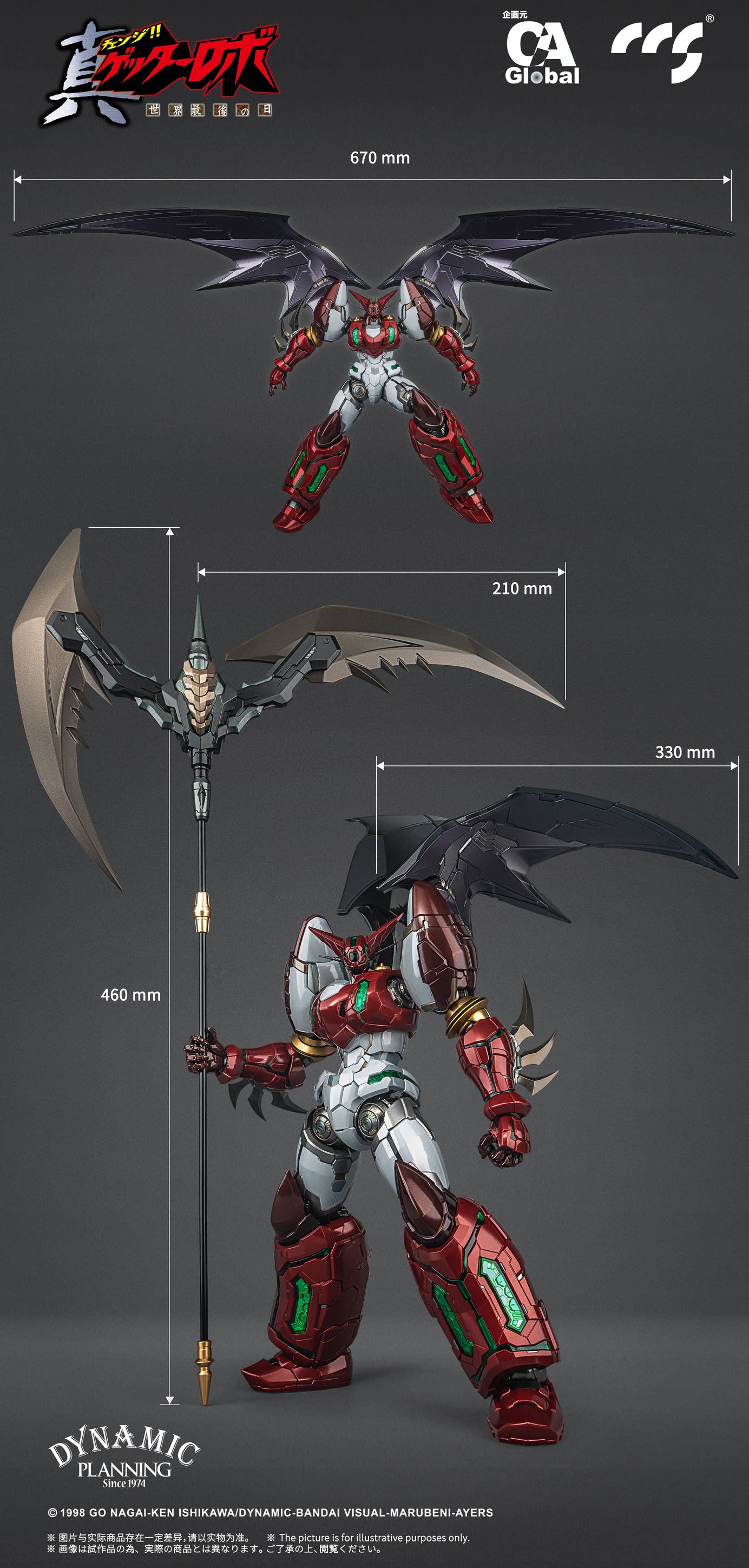 C&A Global Ltd. x CCSTOY MORTAL MIND Series Shin Getter Robo The