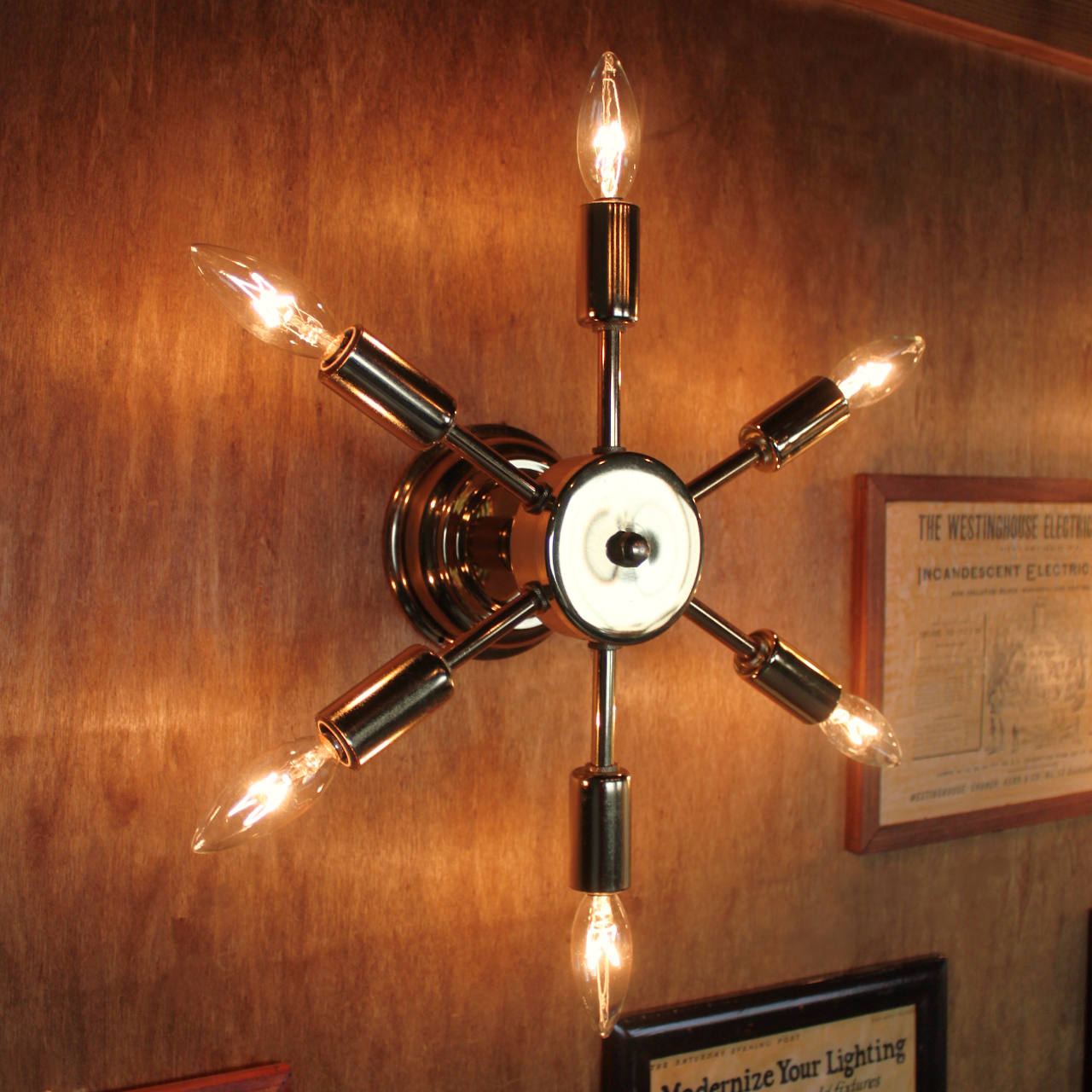 1950s 60s ビンテージ ポールランプ スプートニク ミッドセンチュリー