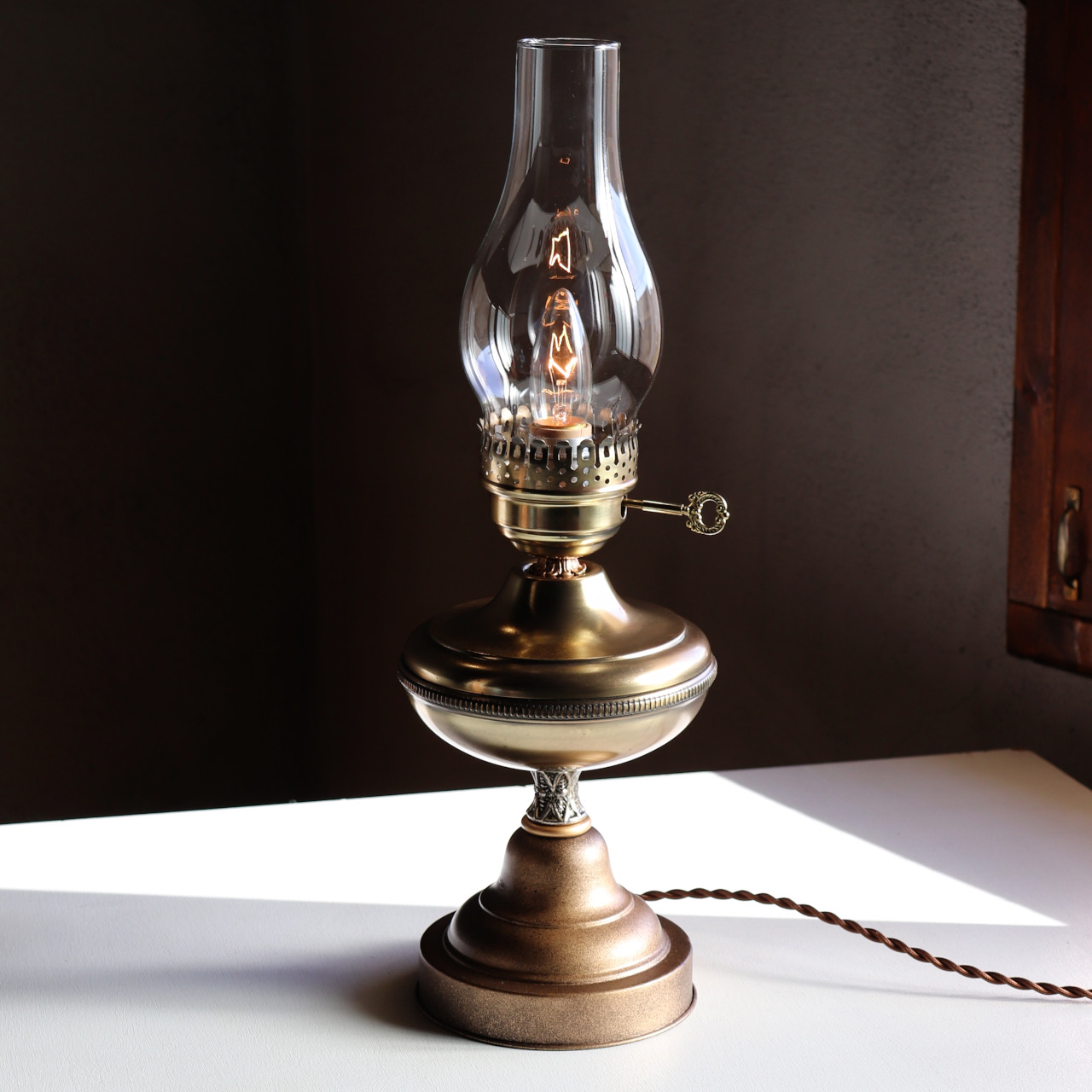 USAヴィンテージオイルランプスタイルテーブルライト卓上照明