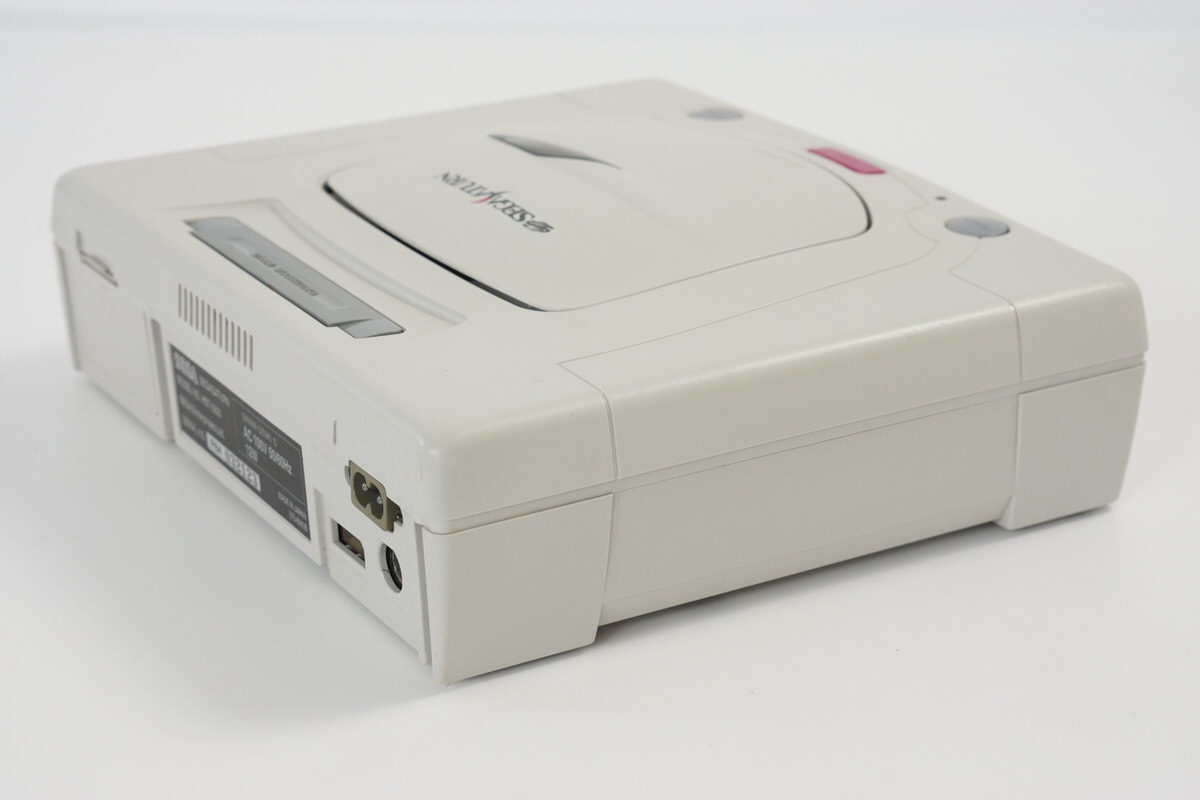 Sega Saturn WHITE Console Boxed HST-3220 Tested System -NTSC-J CD