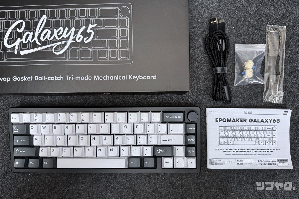 Epomaker Galaxy65をレビュー｜ボールキャッチガスケットマウント採用