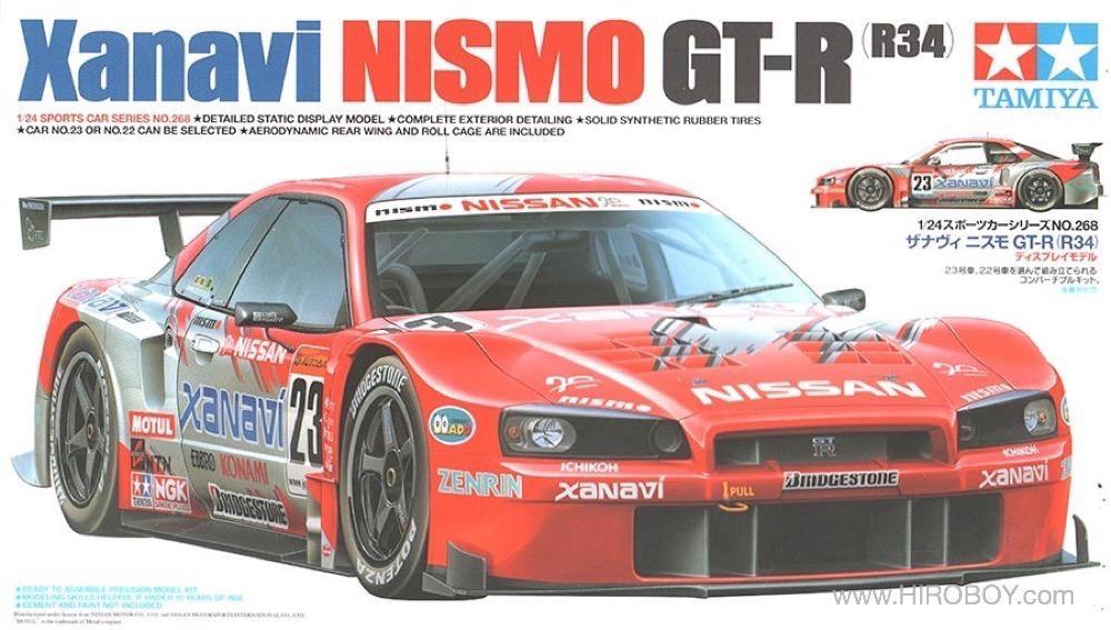 1:24 Xanavi Nismo GT-R R34 - 24268 | TAM24268 | Tamiya