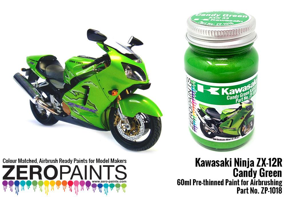Kawasaki Ninja ZX-12R Candy Green KAW33 Paint 60ml | ZP-1018