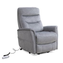 Parker House Gemini Power Lift Chair in Capri Silver Fabric