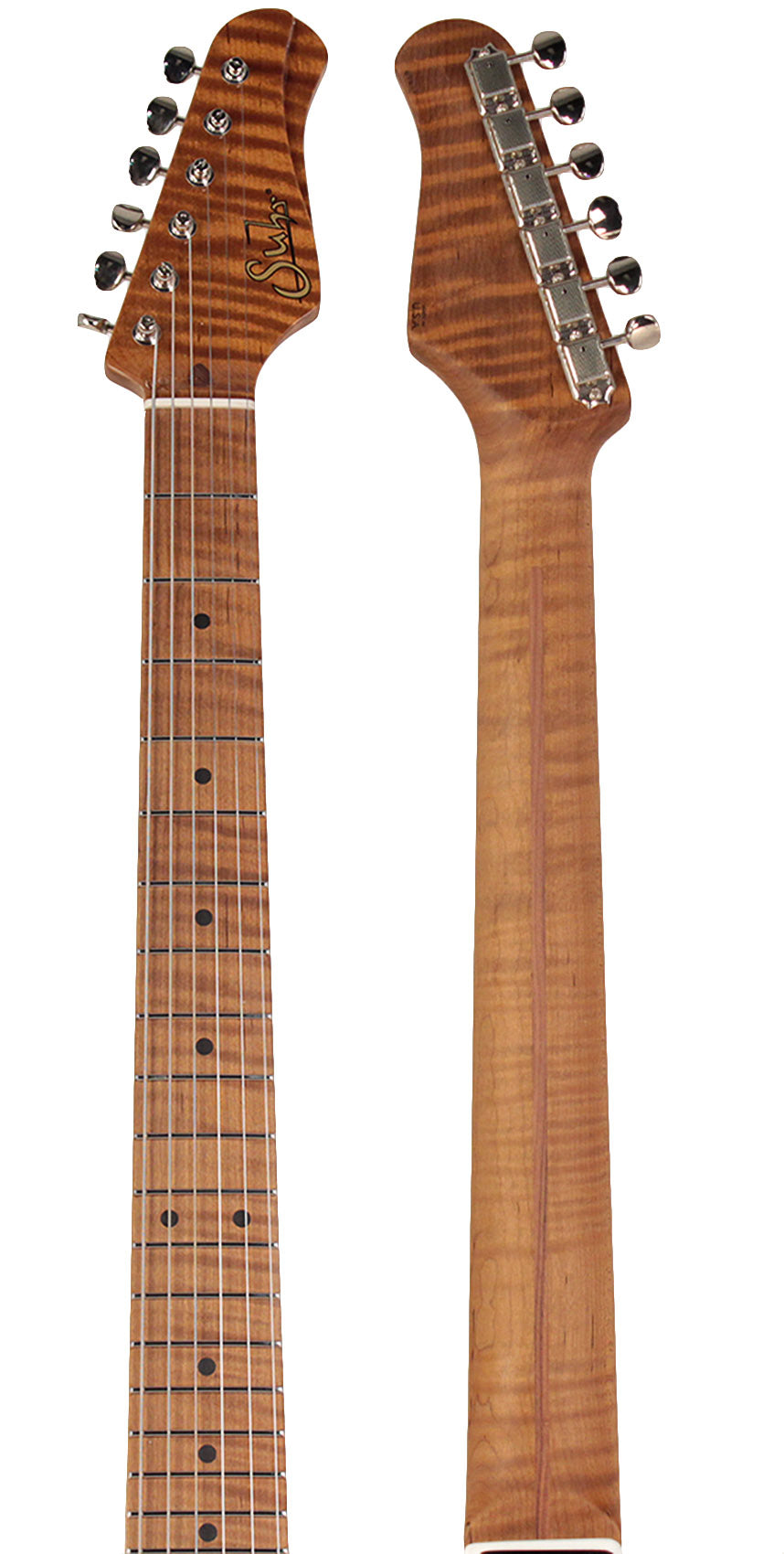 Suhr Select Classic S Antique HSS Guitar, Roasted Flamed Neck