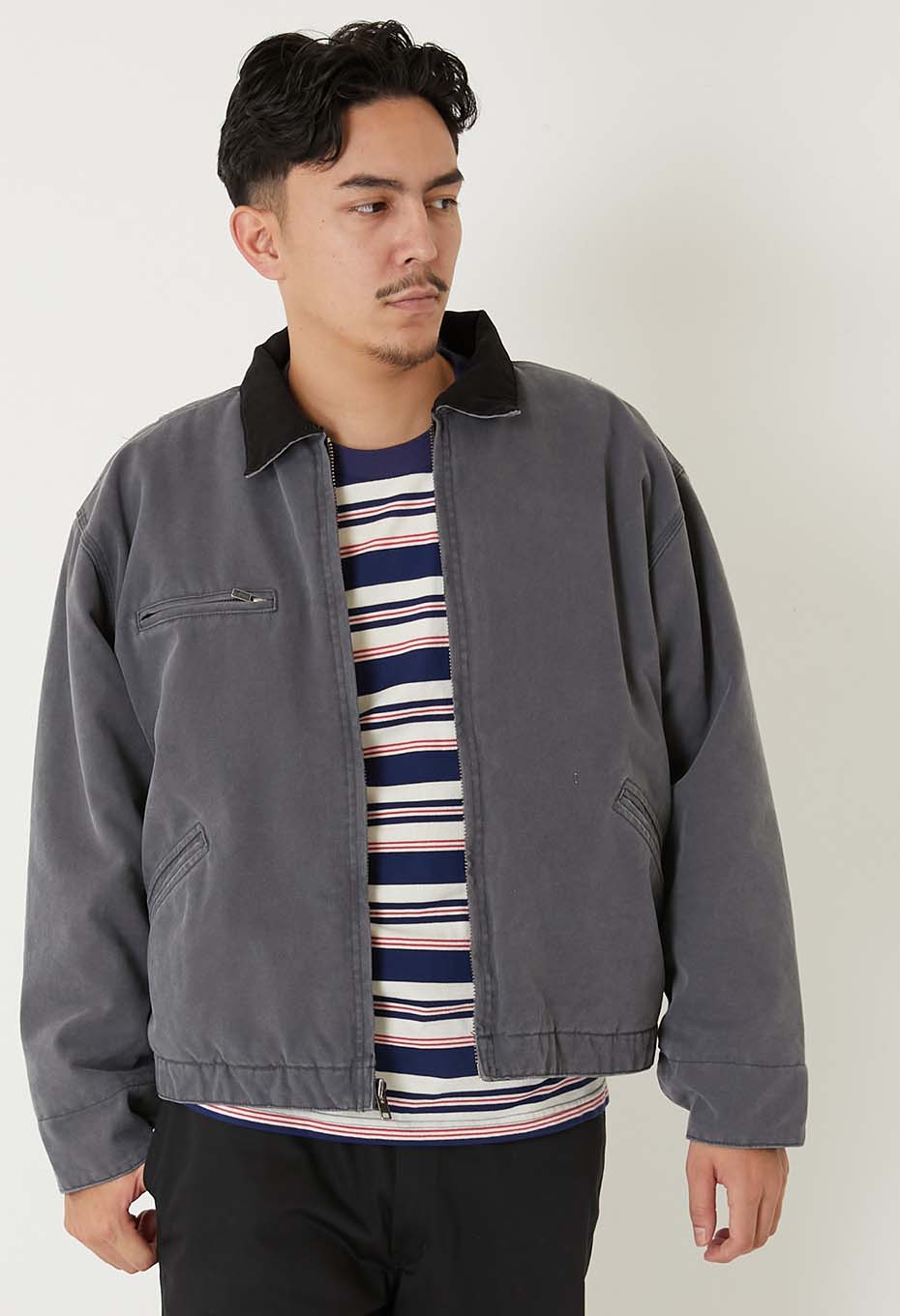 CORNERSTONE /ダッククロス ワークジャケット VINTAGE WASHED