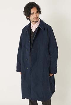 インディゴ ウェザークロス バルマカーンコート | BLUE BLUE