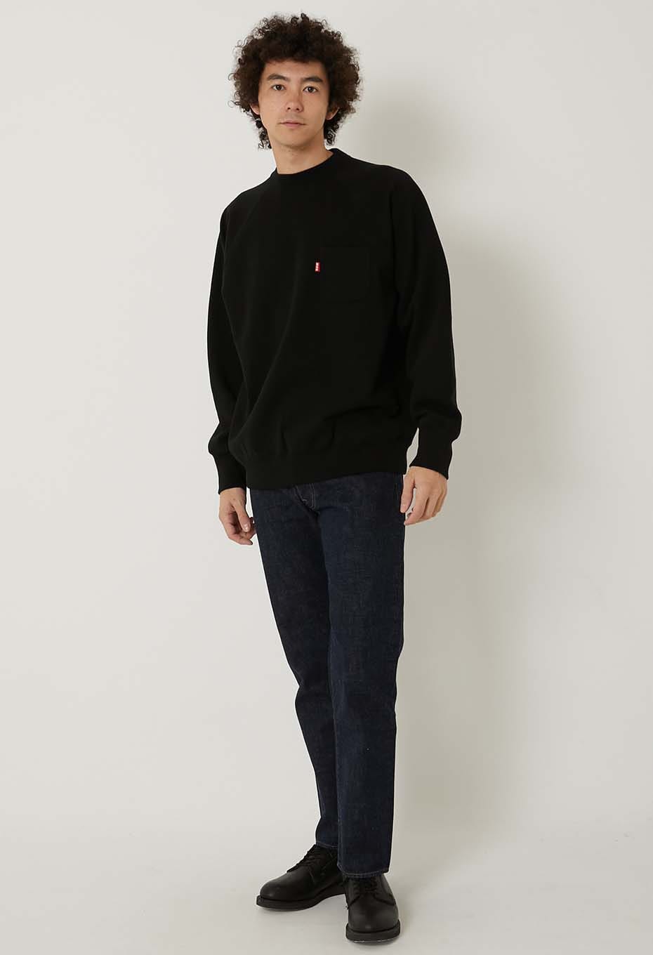 アメリカンヴィンテージウラケ ポケットクルーネックプルオーバー