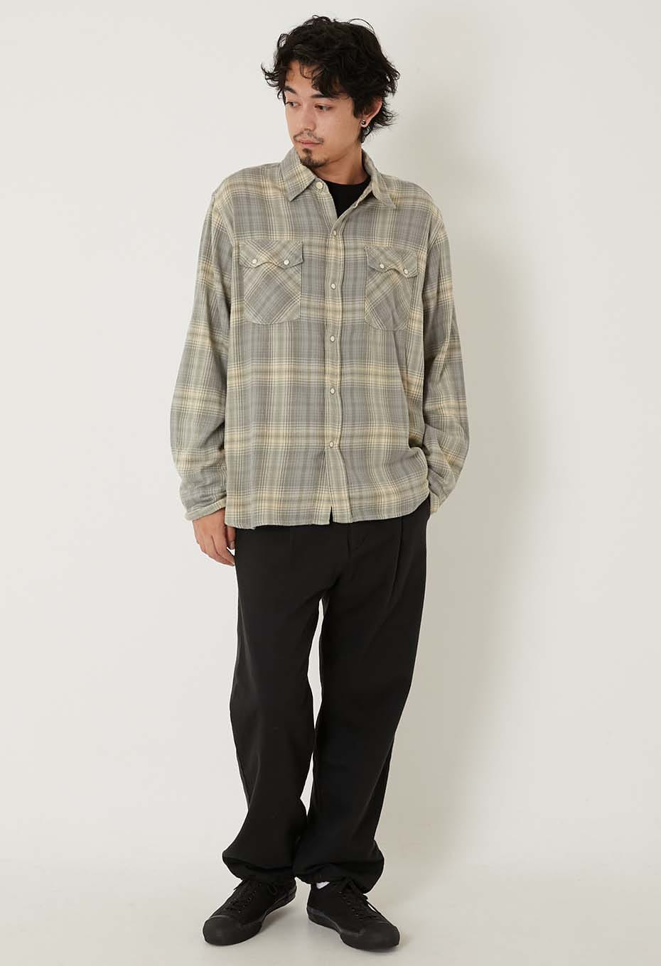 WYTHE / Washed Flannel Pearl Snap Shirt | WYTHE | HOLLYWOOD RANCH