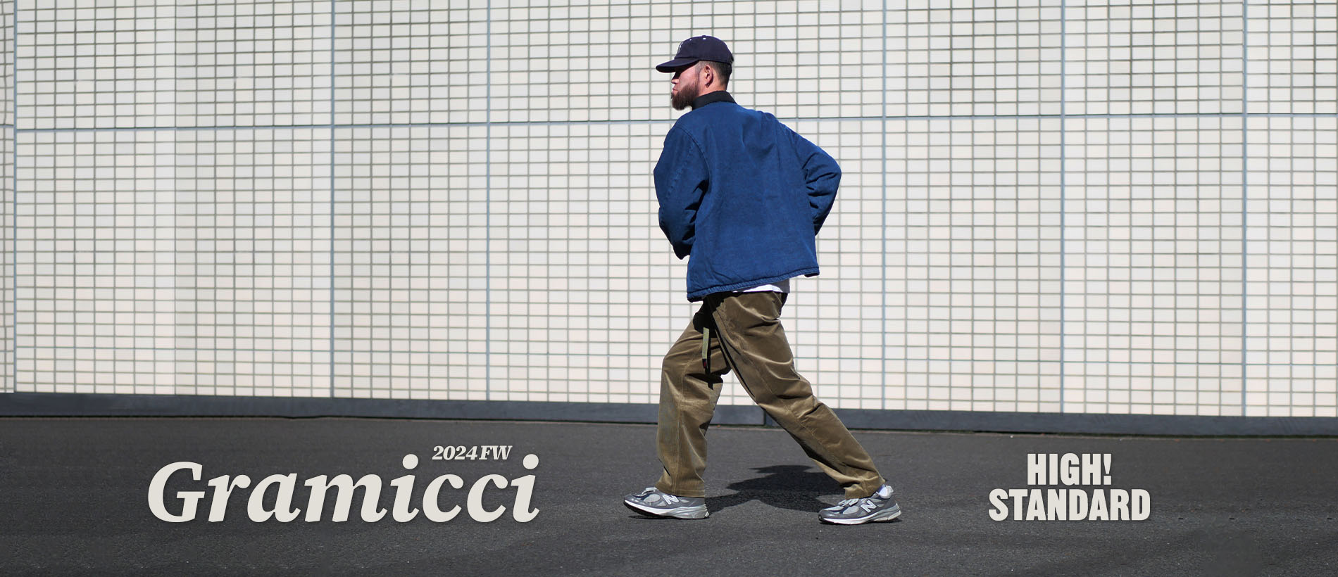 Gramicci×HIGH!STANDARD トリプルニードル ピグメントコットンパンツ