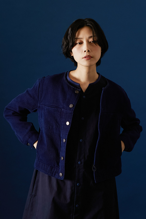 バランスシナジー ラウンド 織柄ブルー 美品 バランスシナジー