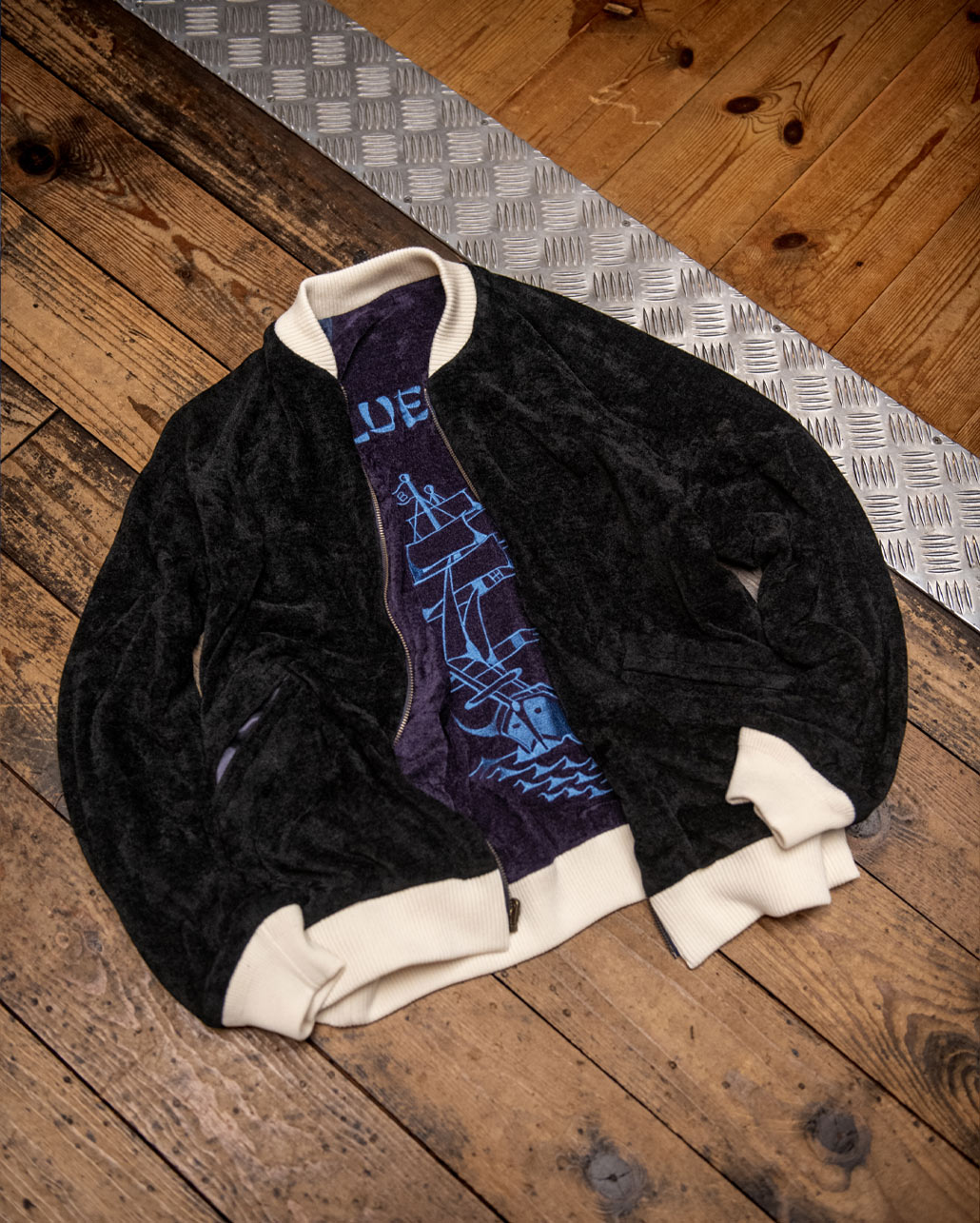 MALL KNIT EMBROIDERY SUKAJAN｜BLUE BLUE | ハリウッドランチ