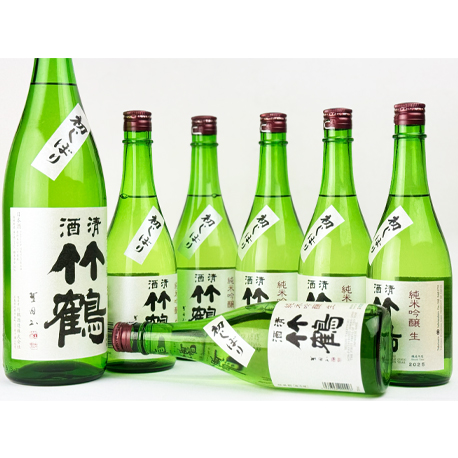 日本酒 竹鶴（小笹屋竹鶴 清酒竹鶴）大和雄町と宿根雄町 合鴨農法米 秘