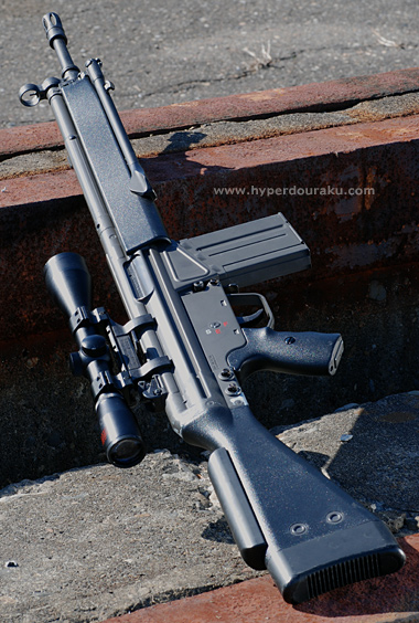 東京マルイ、ハイサイクルG3.レッド、グリーン切替ドットサイト付