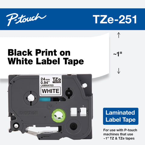 Image Supply - Brother TZe251 Tape, Brother TZe-251 Tape, P-Touch Tape