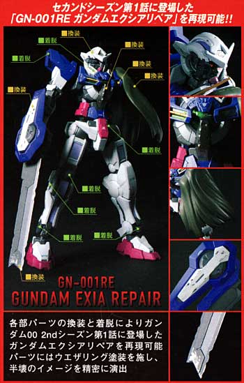 バンダイ GN-001 ガンダムエクシア DX (リペアセット) Super HCM-Pro