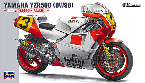 ハセガワ ヤマハ YZR500 (OW98) 1988 WGP500 チャンピオン 1/12 バイク