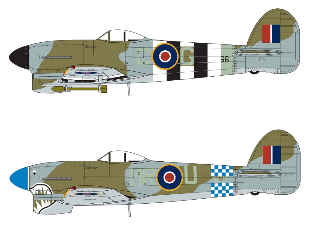 1/72 ミリタリーエアクラフト ホーカー タイフーン Mk.1B Airfix (エア