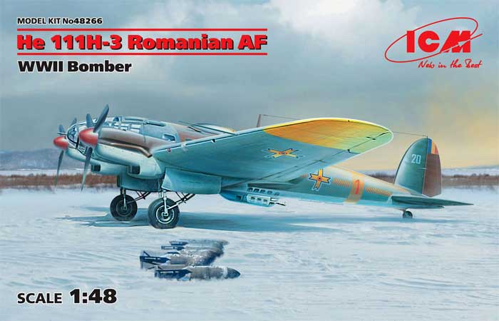 ICM ハインケル He111H-3 ルーマニア空軍 1/48 エアクラフト