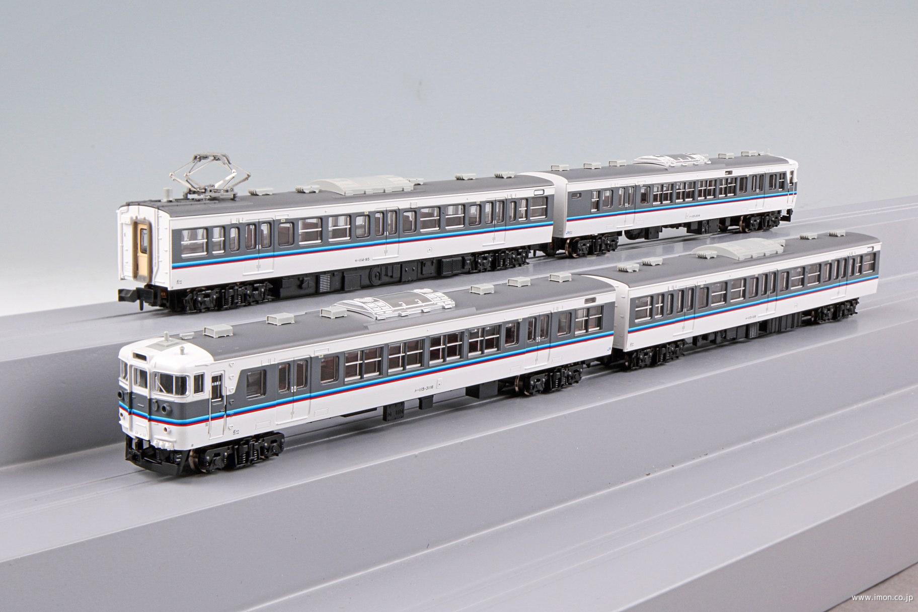 115系0番代+3000番代 冷房改造車 広島快速色 4両 | 鉄道模型店