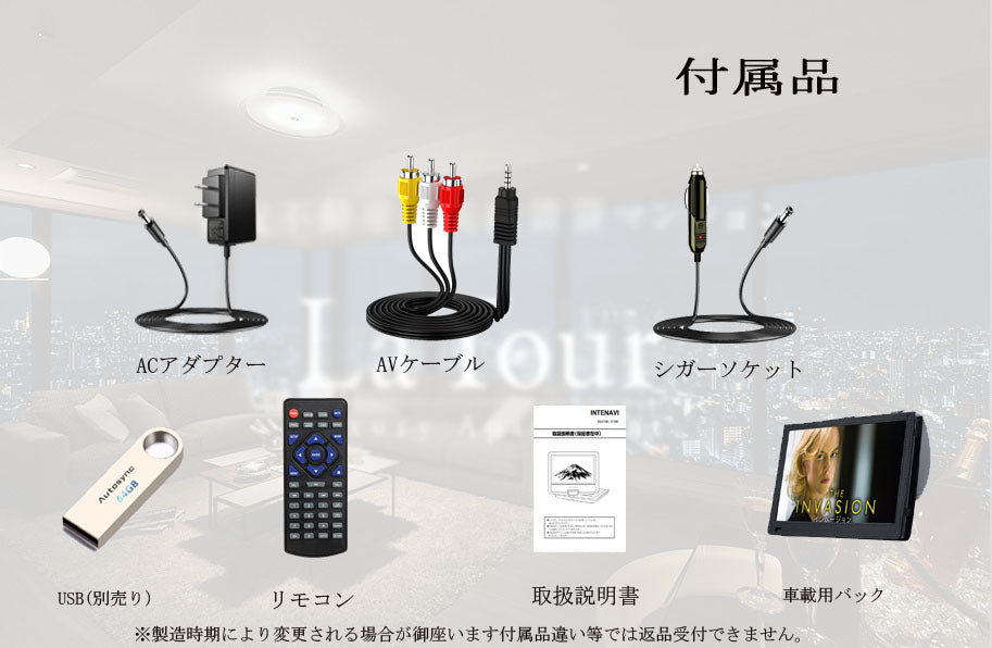 12.6型 ポータブル DVDプレーヤー 液晶 大画面 4時間連続再生 CPRM対応