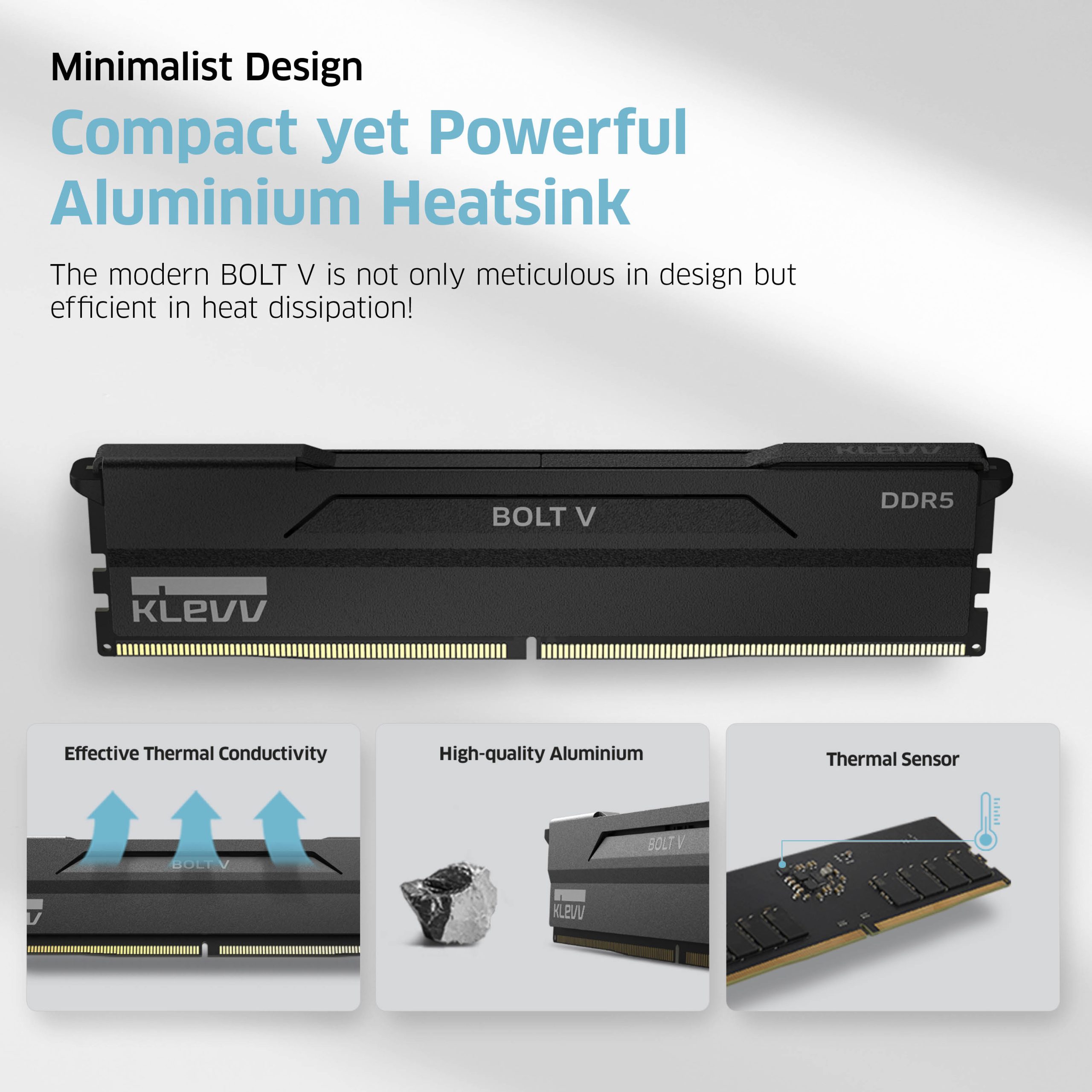 KLEVV BOLT V 32GB (2x16GB) | DDR5 DRAM 6800MHz | CL34 Memory KIT