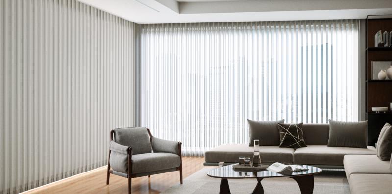 ラフィー遮光(A8849～A8868) スラット幅75mm | ニチベイ 縦型