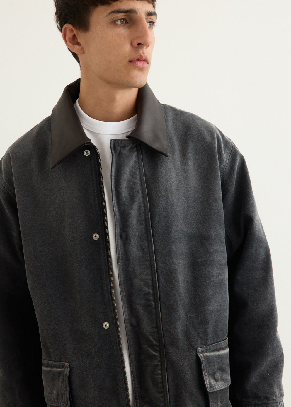 Product Dyed Organic Cotton Duck Blouson