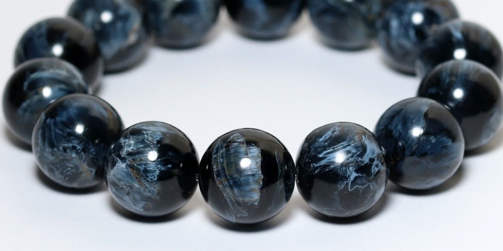 トップクォリティ]ブルーピーターサイトブレスレット（約17mm玉
