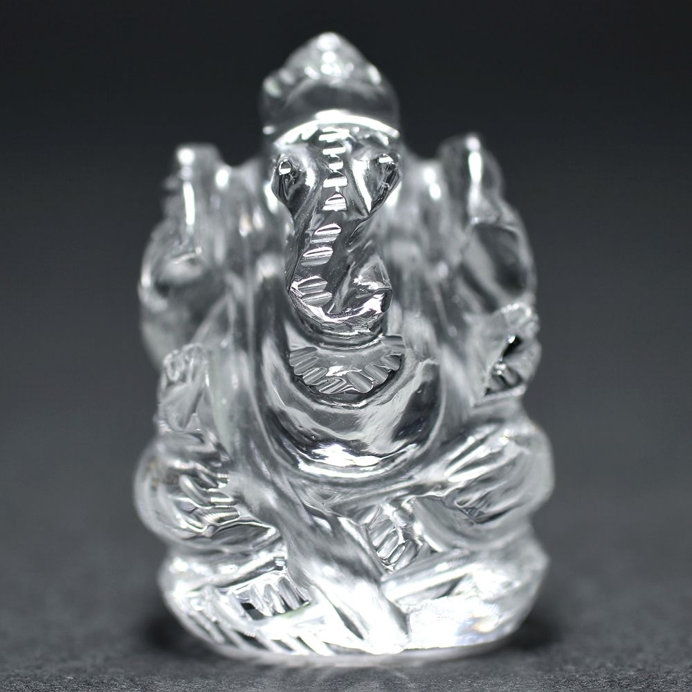 インド産]ヒマラヤ水晶ガネーシャ像（ミニサイズ） - 埼玉県吉川市の