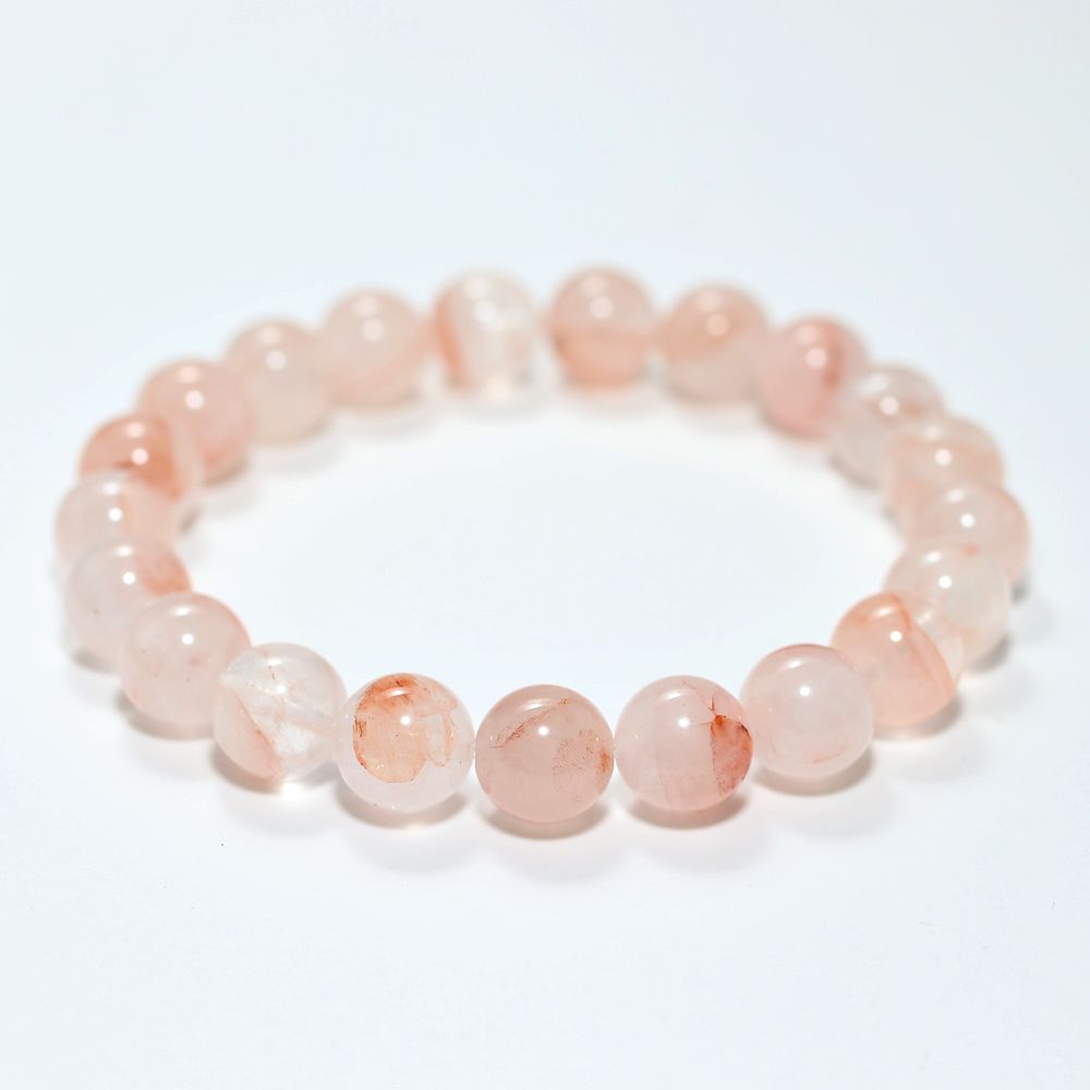 高品質]マニカラン産ヒマラヤ水晶ブレスレット（約9.5mm玉） - 埼玉県