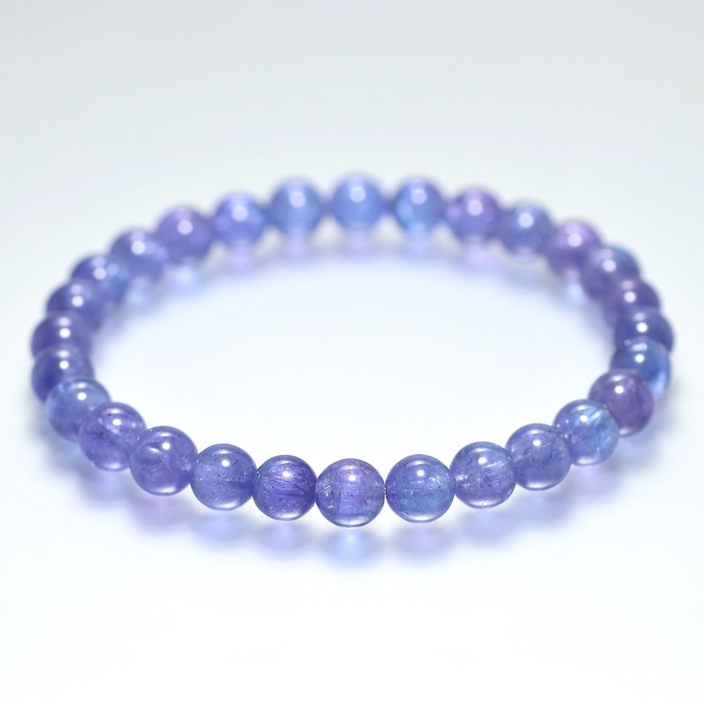 高品質++]タンザナイトブレスレット（約7mm玉） - 埼玉県吉川市の
