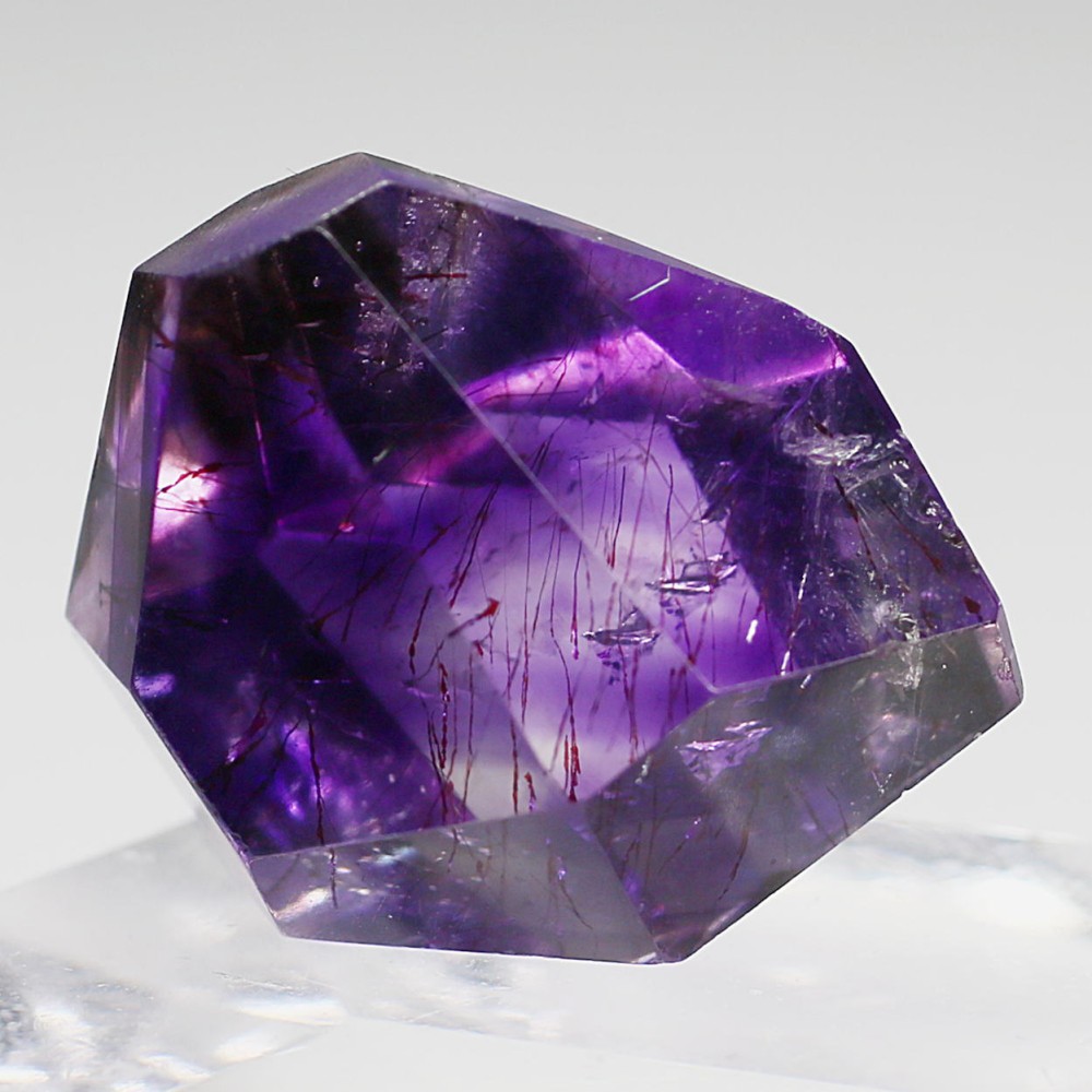 マダガスカル産]アメジストエレスチャルフリーカット（アメジスト