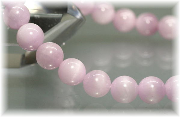高品質]ピンククンツァイトブレスレット（約8mm玉） - 埼玉県吉川市の