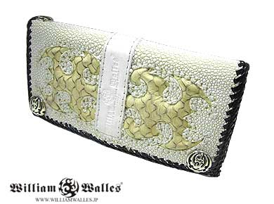 レザー 財布 ウォレット サーモンレザー ジュエリー スコーピオン