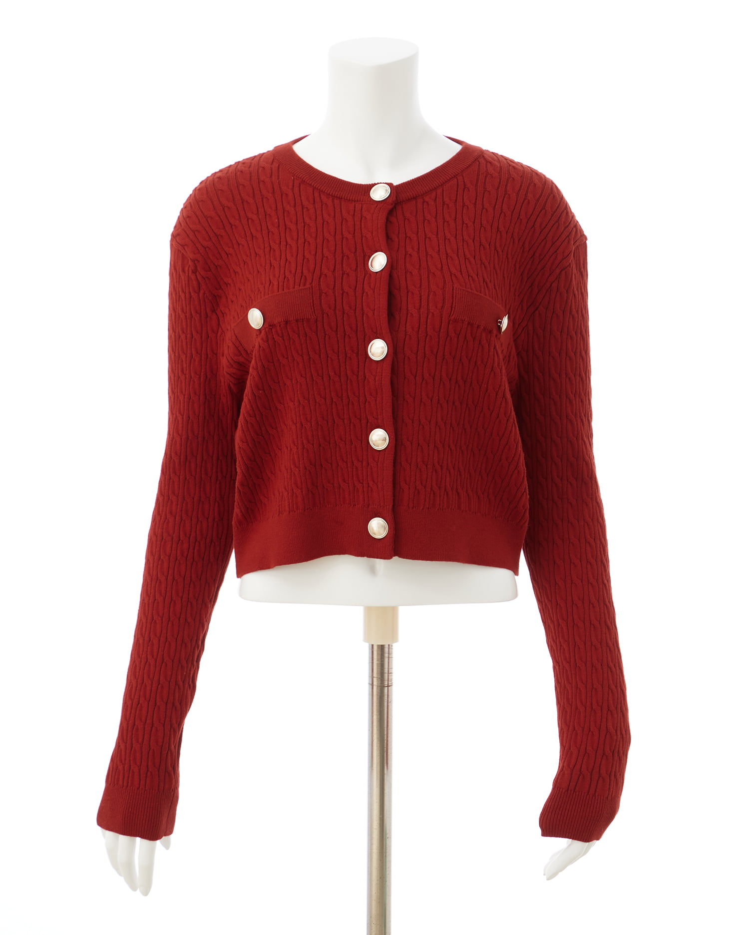 金ボタンケーブルニットカーディガン／A｜INGNI(イング) 公式通販