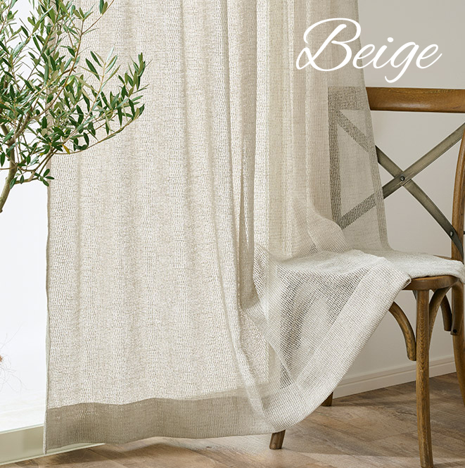 風を感じるケースメントレースカーテン エアースルー（L-1293