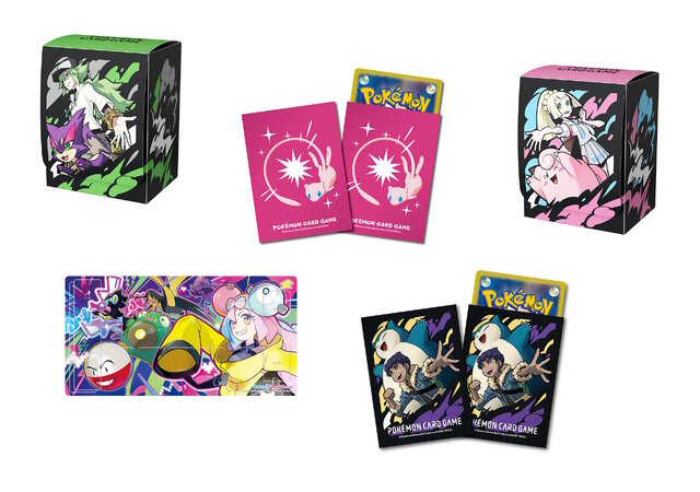 相棒ポケモンたちと盛り上がる「ナンジャモ」のプレイマットも