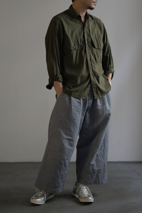 COMOLI コモリ / ベタシャンCPOシャツ (sold) | INSIDE MY GLASS DOORS