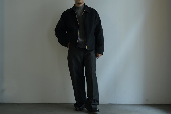 COMOLI コモリ / モールスキン ジップショートジャケット (sold