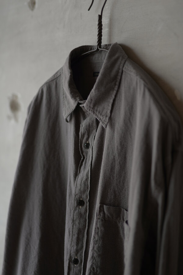 COMOLI コモリ / ヨリ杢 ワークシャツ (sold) | INSIDE MY GLASS DOORS