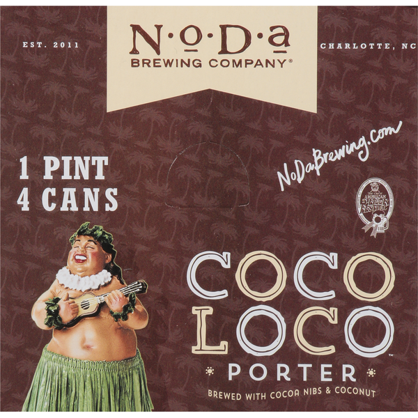 NoDa Brewing Company Beer, Porter, Coco Loco, 4 Pack Same-Day