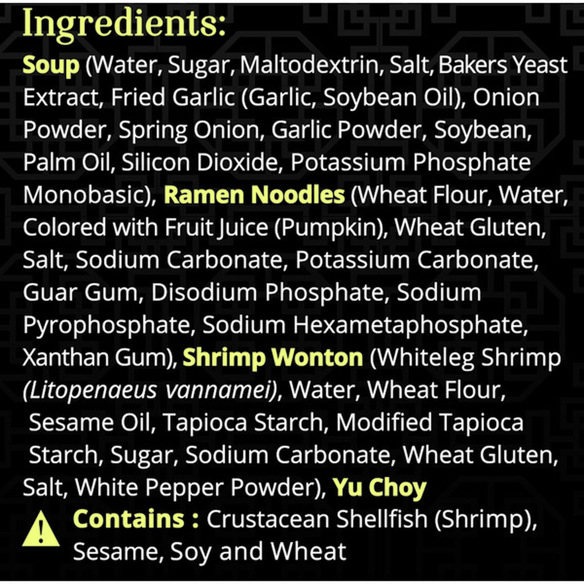 Cp Products Shrimp Wonton Ramen w/Yu Choy (10.9 oz) Delivery or