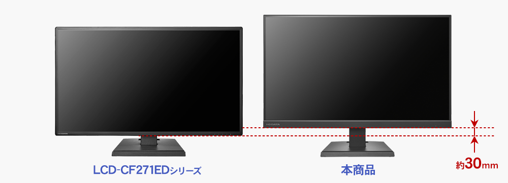 LCD-C271DBX | 給電も可能なUSB Type-C®搭載27型液晶ディスプレイ