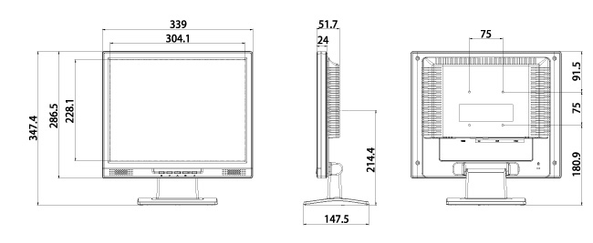 LCD-AD151SEW | XGA対応 15型スクエア液晶ディスプレイ | アイ・オー